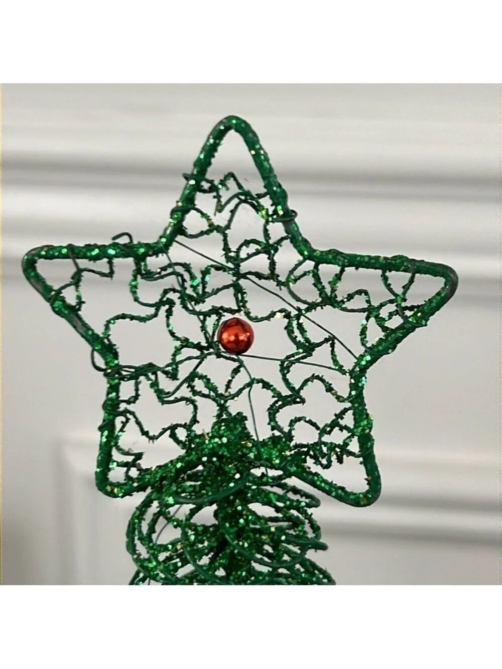 Pier 1 Imports Glitter Wire Star Christmas Tree 10 Inch Set Of 3